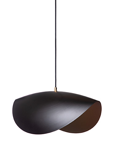 Luminaire Authentik: La lampe suspendue Coquelicot 58,5 cm de largeur Rouge terreux