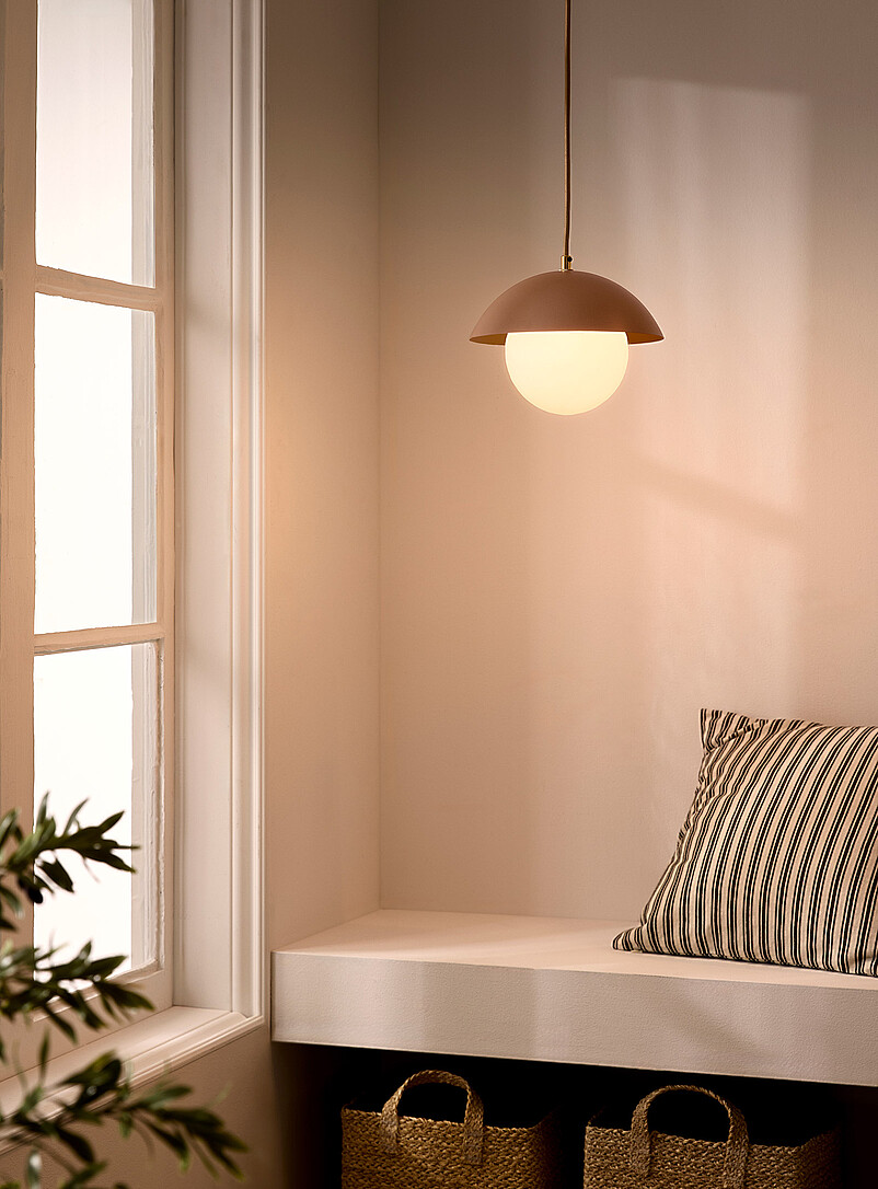 Luminaire Authentik: La lampe suspendue Danoise 24 cm de diam&egrave;tre Noir mat