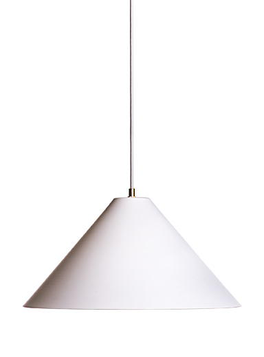 Luminaire Authentik: La lampe suspendue Nomad 46 cm de diam&egrave;tre Lin mat