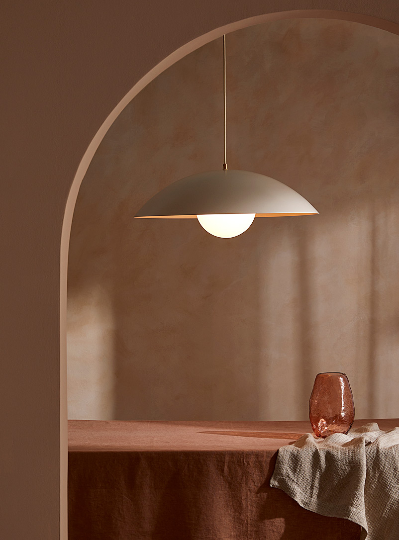 Luminaire Authentik Ivory/Cream Beige Danoise hanging lamp 61 cm in diameter