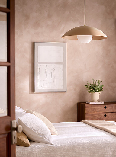 Luminaire Authentik: La lampe suspendue Danoise 61 cm de diam&egrave;tre Ivoire - Beige cr&egrave;me