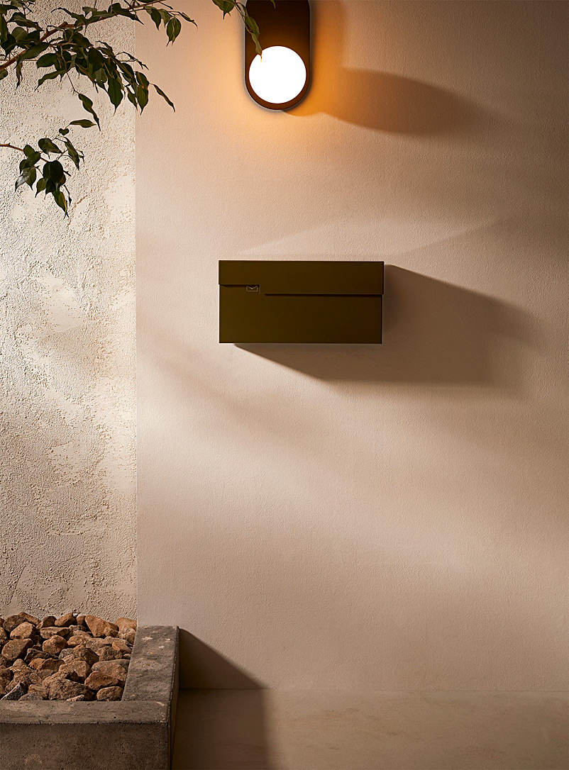 Luminaire Authentik Khaki Modern wall mailbox