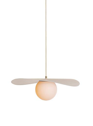 Luminaire Authentik: La lampe suspendue Sopal 46 cm de largeur S&eacute;same