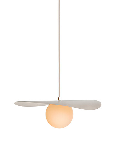 Luminaire Authentik: La lampe suspendue Sopal 46 cm de largeur S&eacute;same