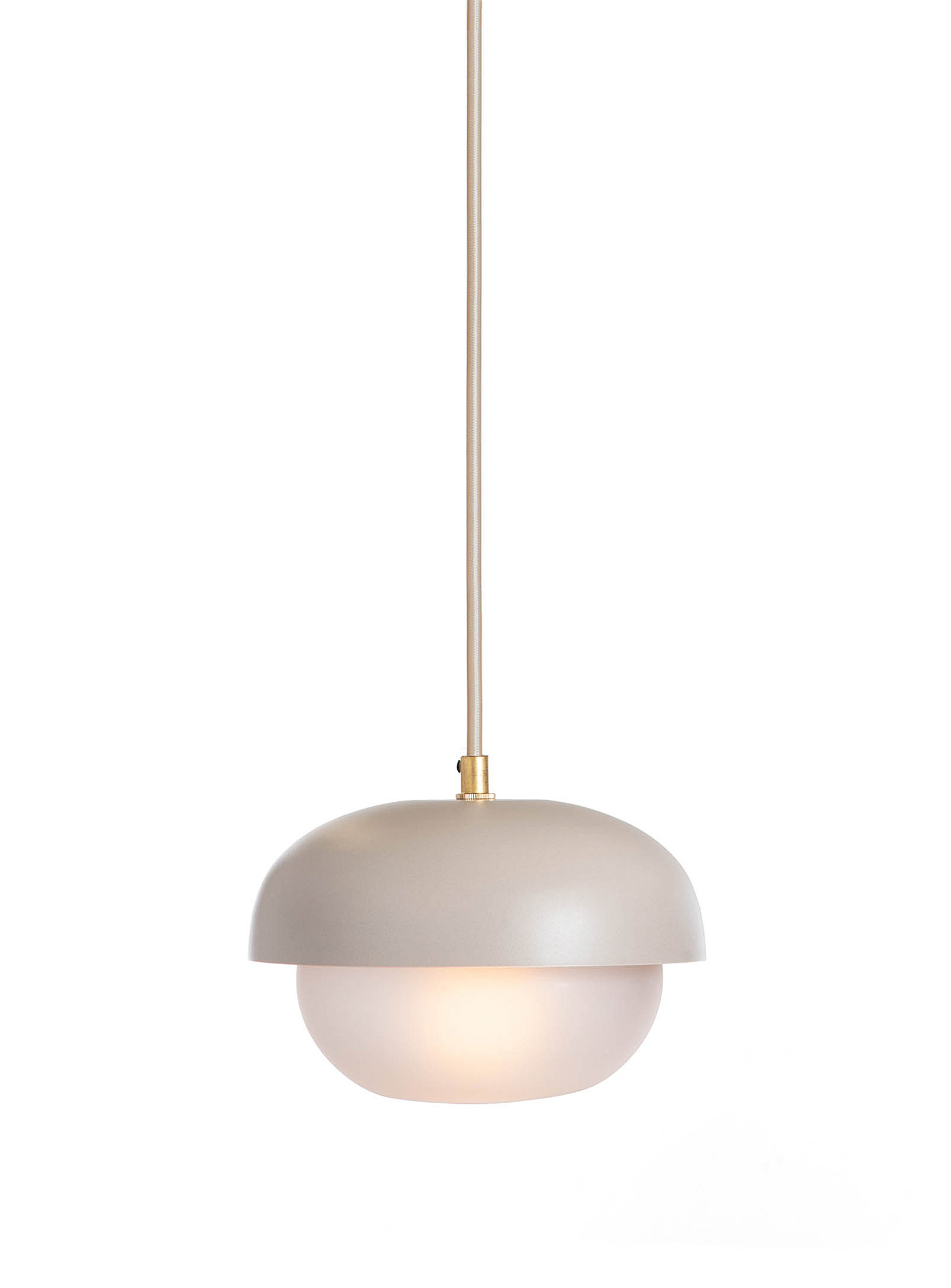 Luminaire Authentik Yoko Hanging Lamp In Ecru/linen