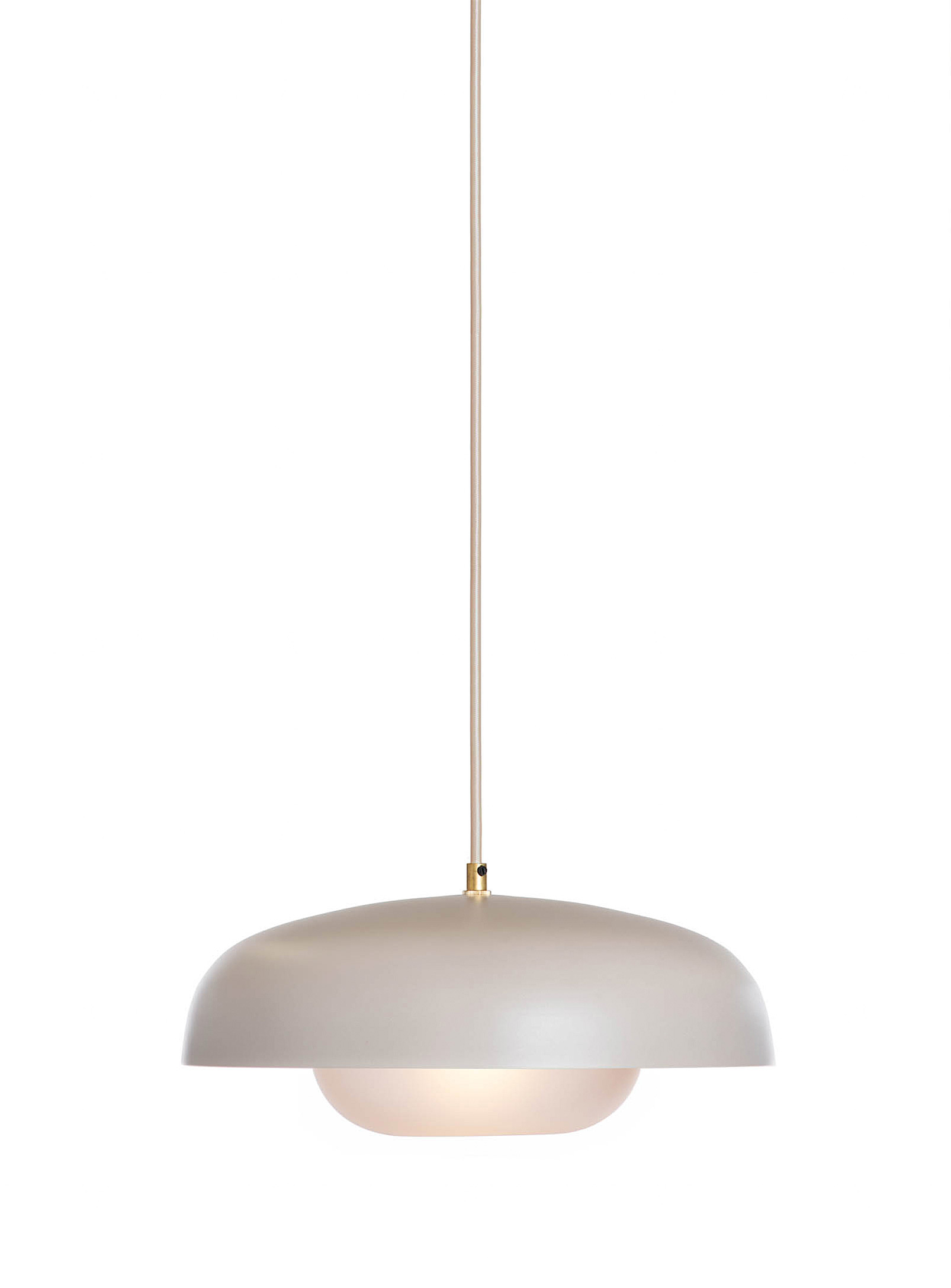 Luminaire Authentik Large Yoko Hanging Lamp In Ecru/linen
