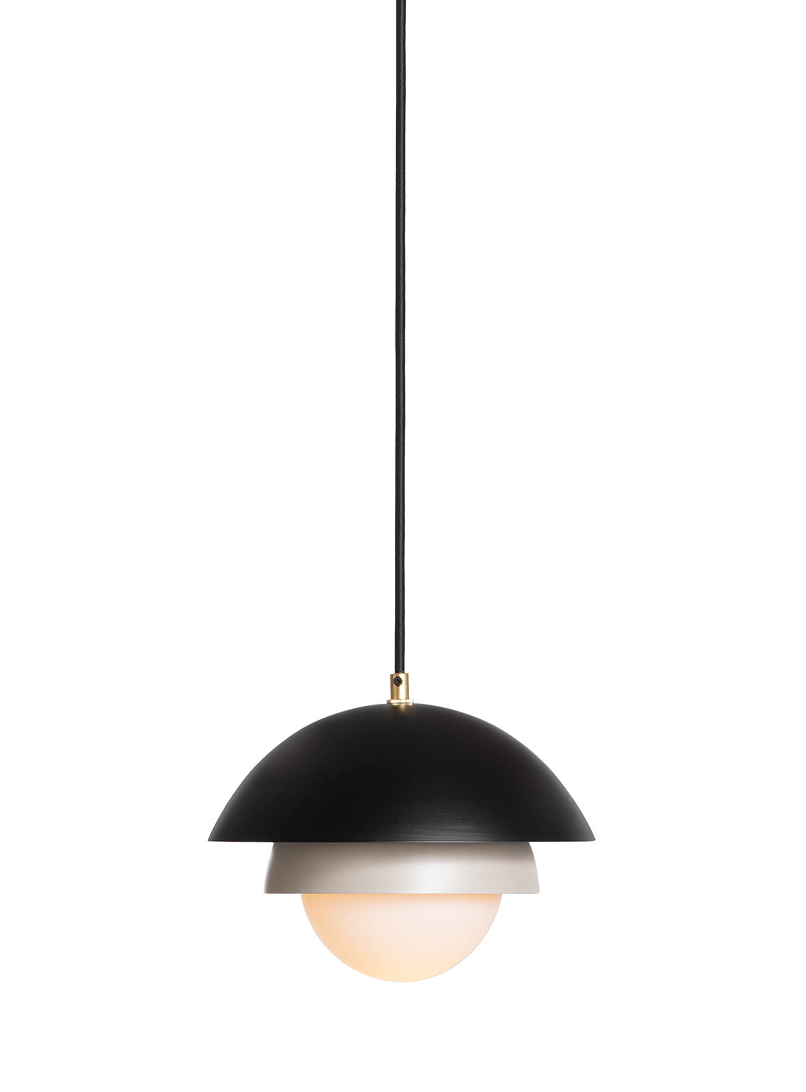 Luminaire Authentik Finlandaise Hanging Lamp In Patterned Black