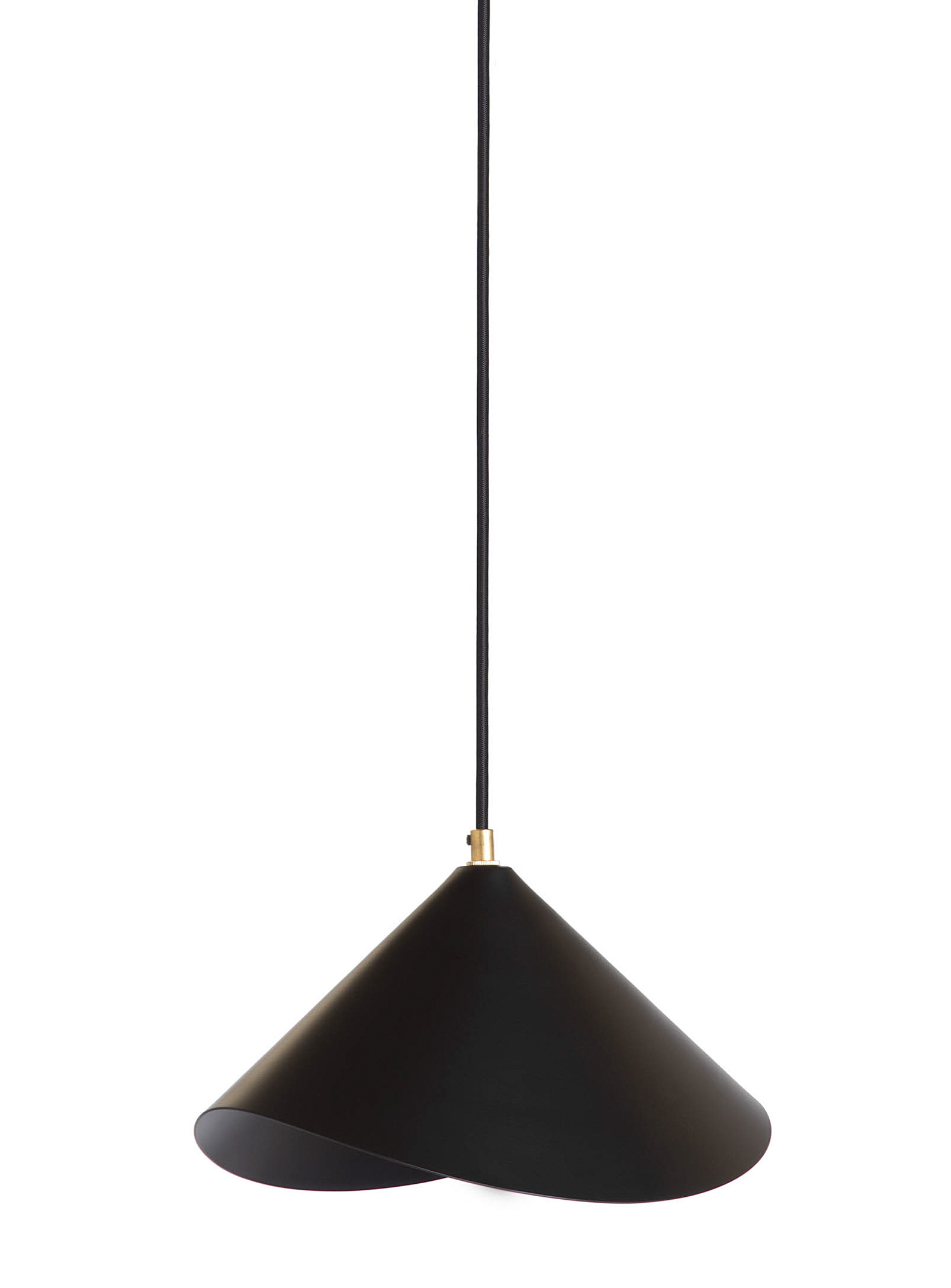 Luminaire Authentik Large Lotus Hanging Lamp In Black