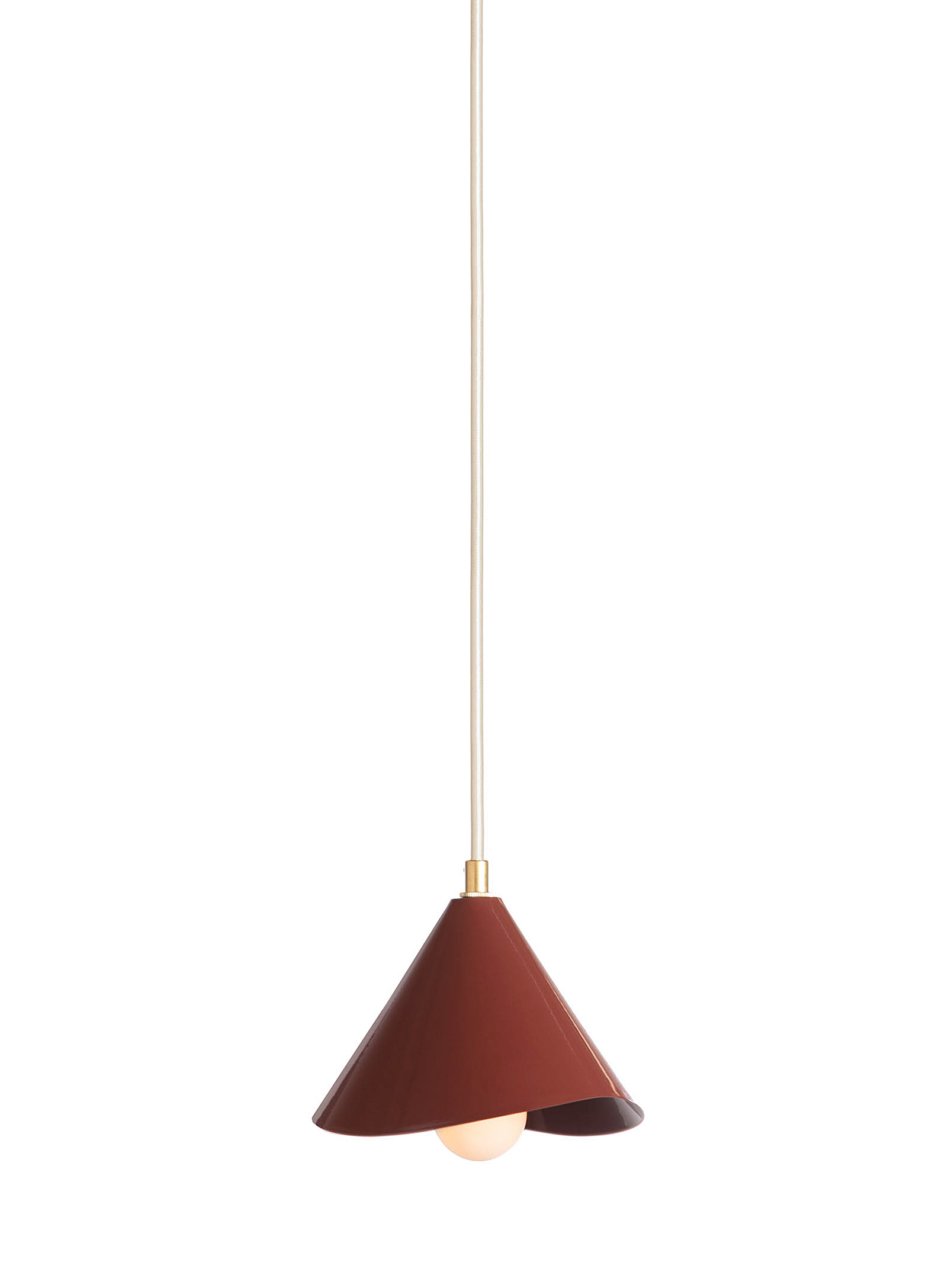Luminaire Authentik Lotus Hanging Lamp In Ruby Red