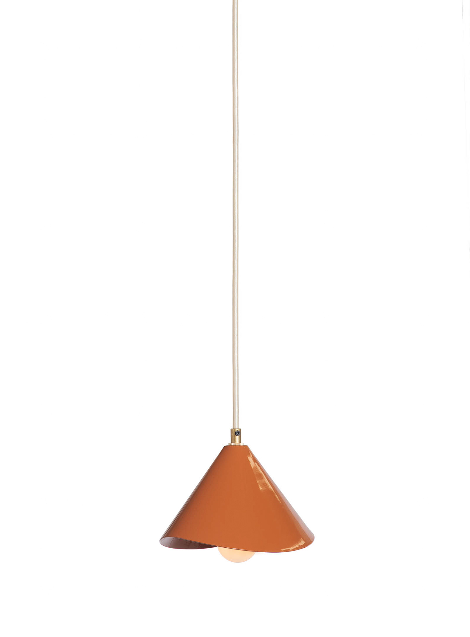 Luminaire Authentik Lotus Hanging Lamp In Medium Orange