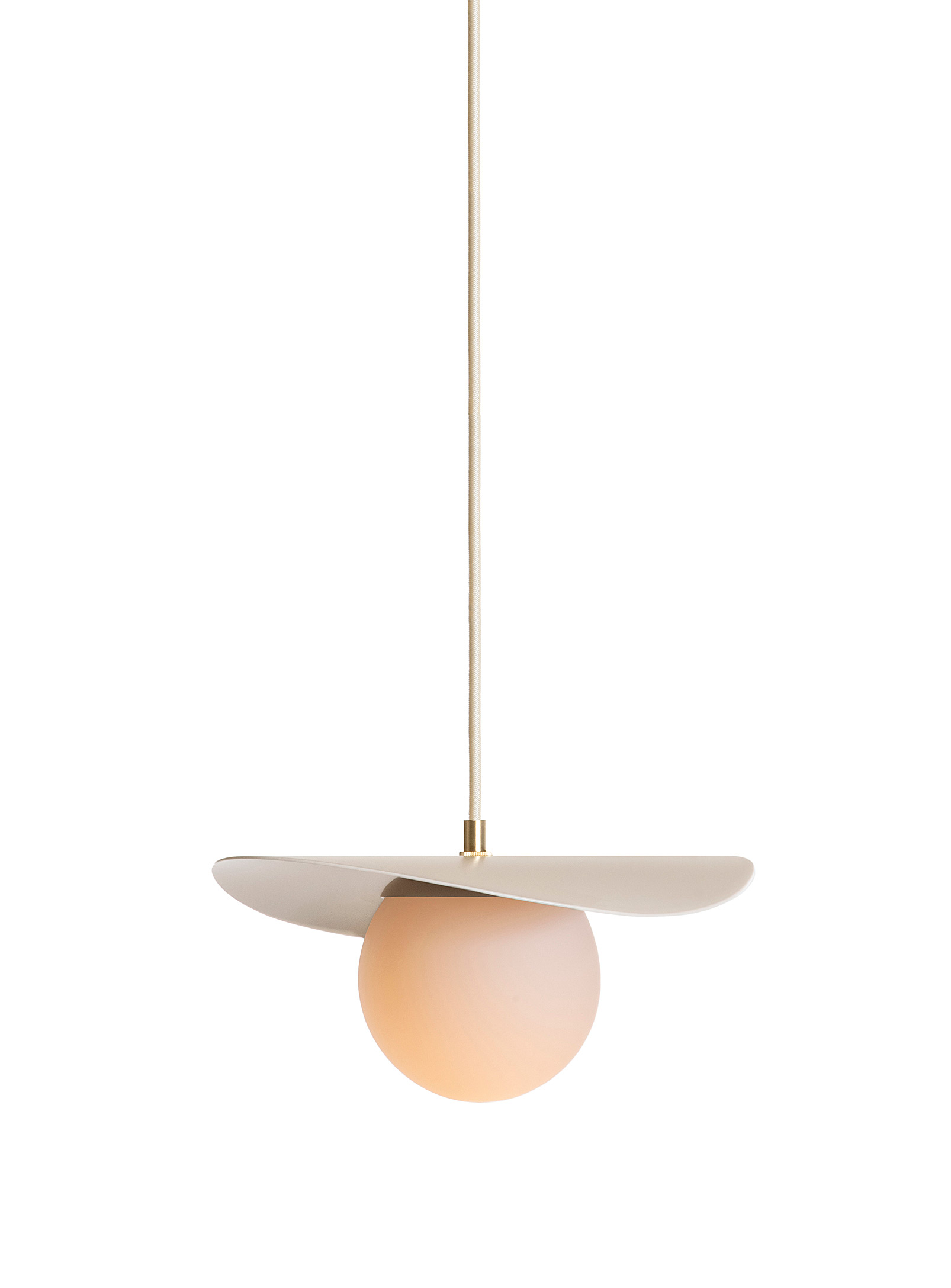Luminaire Authentik Sopal Small Hanging Lamp In Cream Beige