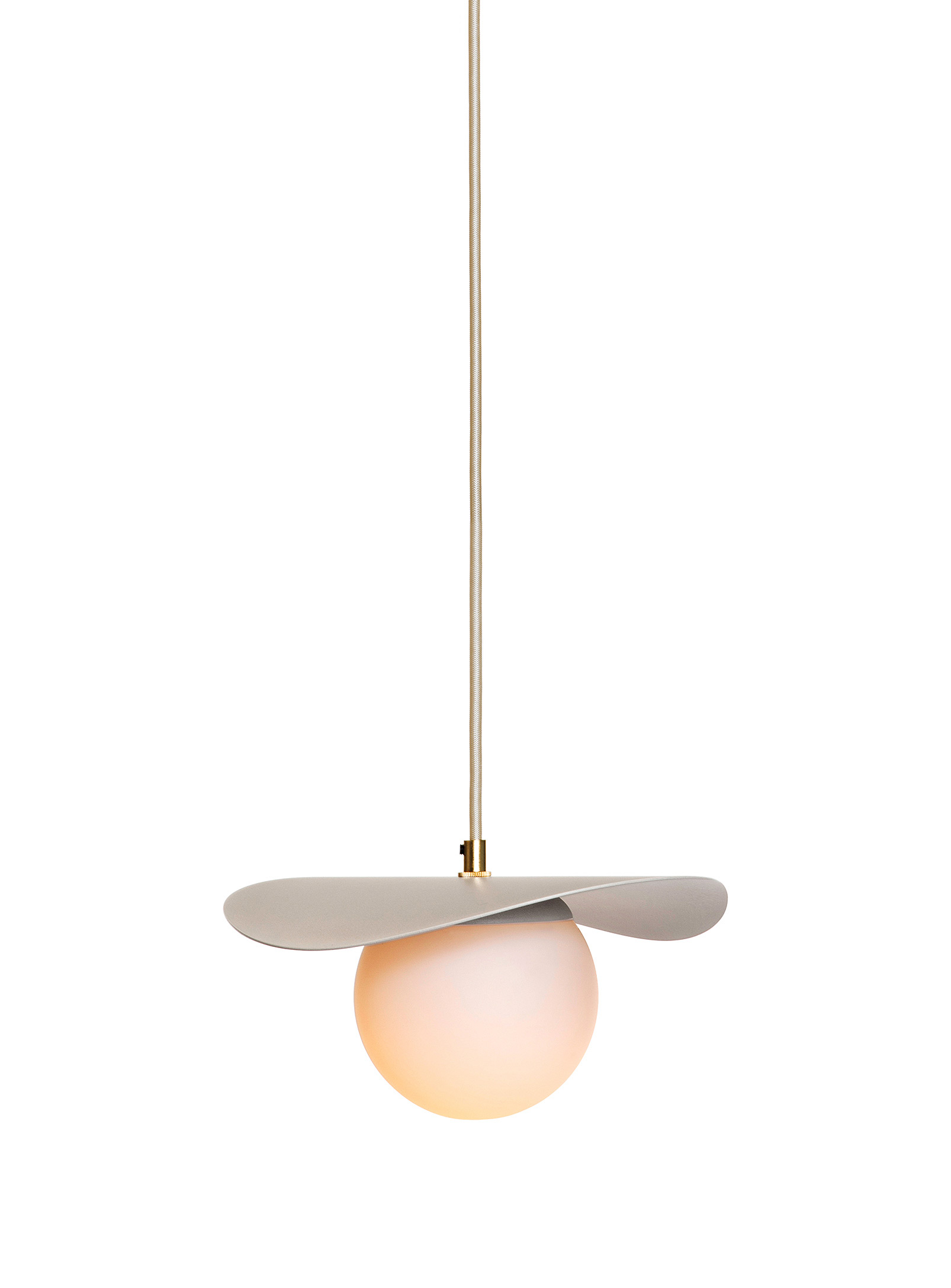 Luminaire Authentik Sopal Small Hanging Lamp In Ecru/linen