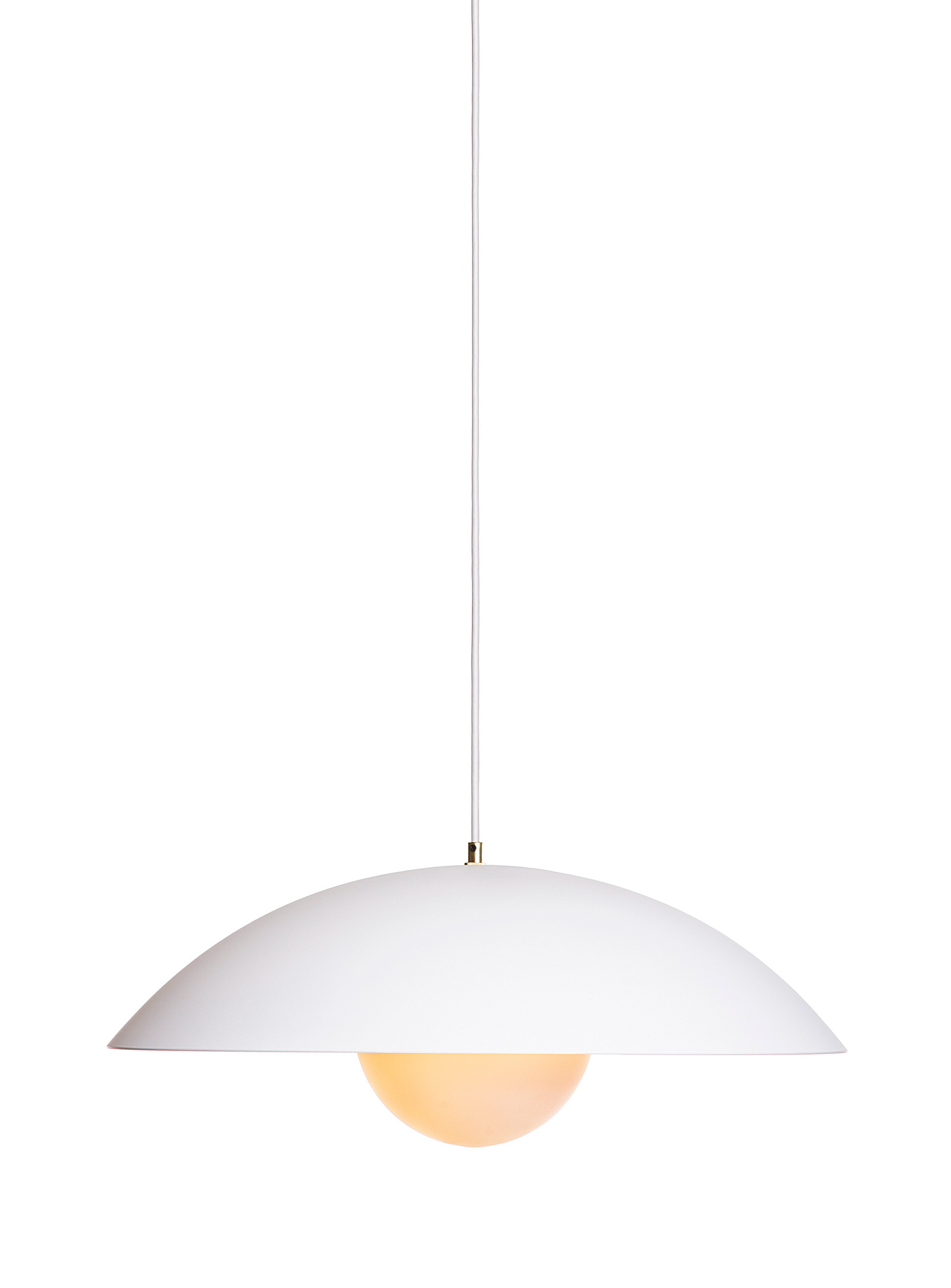 Luminaire Authentik Danoise Hanging Lamp 61 Cm In Diameter In White