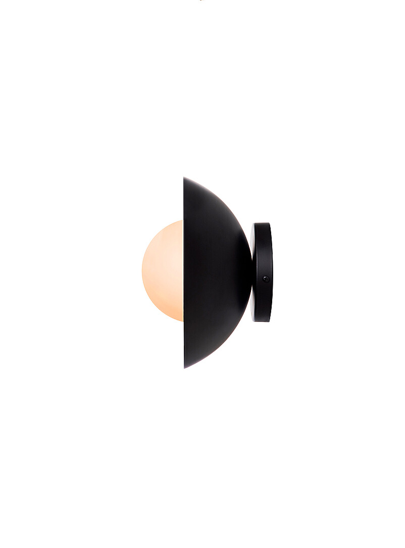 Danoise interior and exterior matte black light fixture 24 cm in diameter product image 2