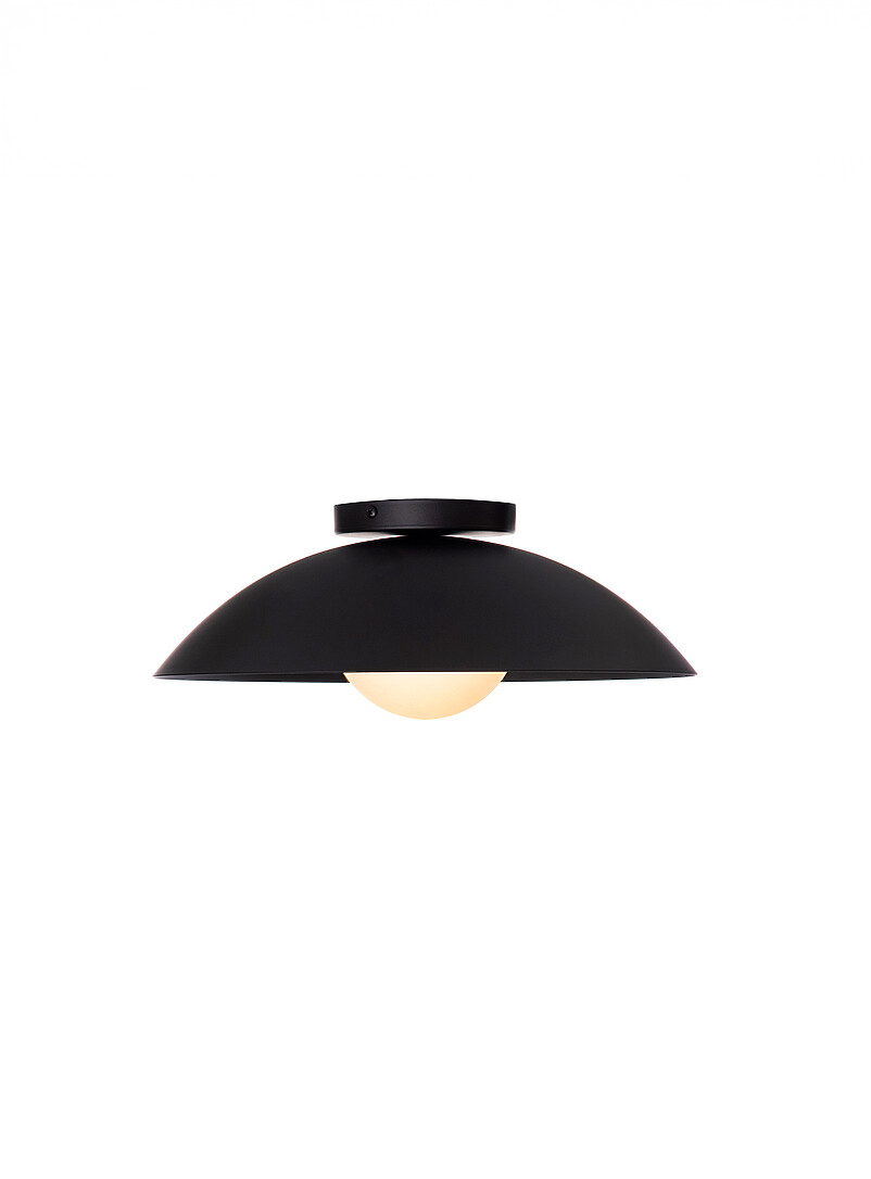 Danoise Interior And Exterior Matte Black Light Fixture 38 Cm In Diameter