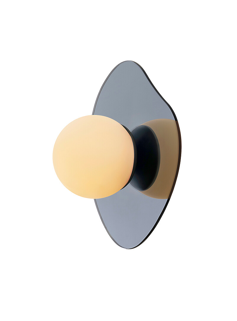 Nopal glossy chrome asymmetrical light fixture product image 2