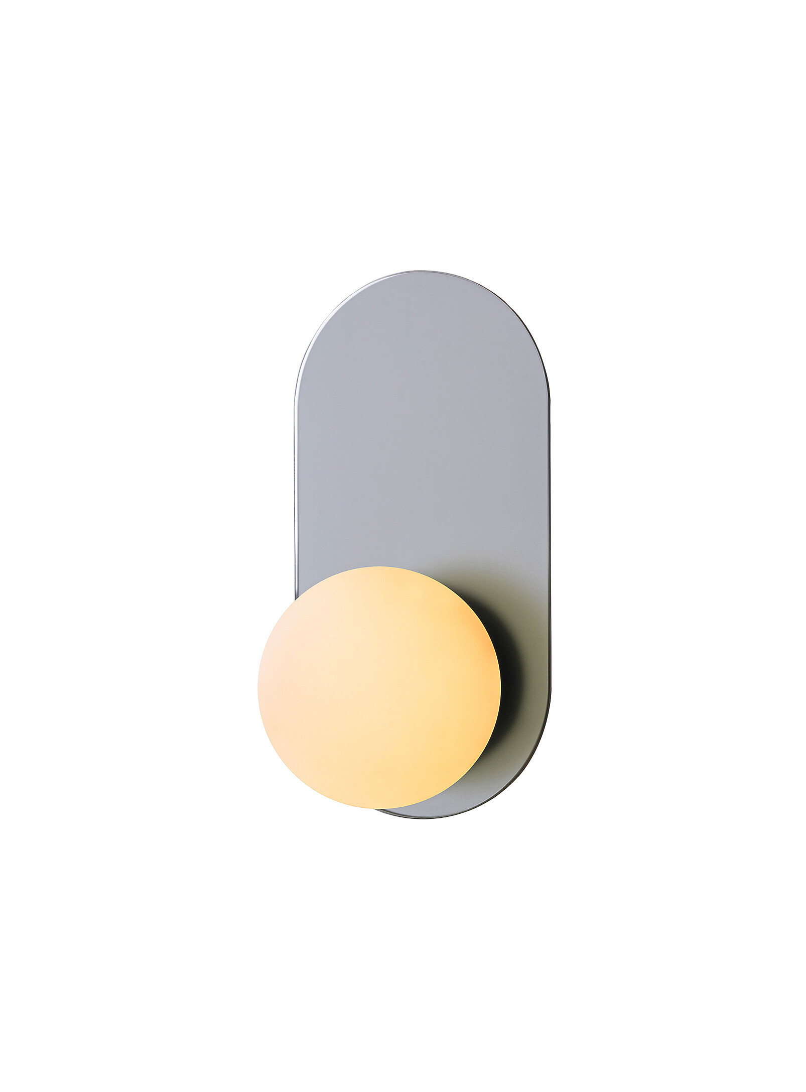 LUMINAIRE AUTHENTIK ARCH FROSTED CHROME WALL SCONCE