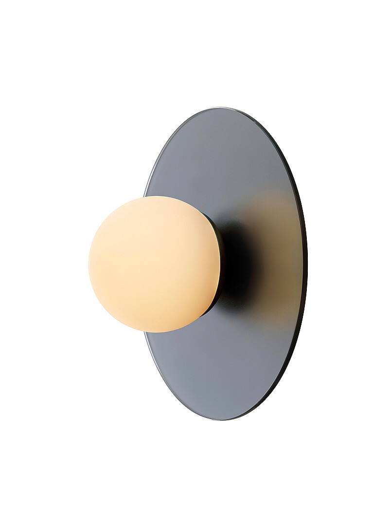 Krema frosted finish chrome wall sconce product image (primary)