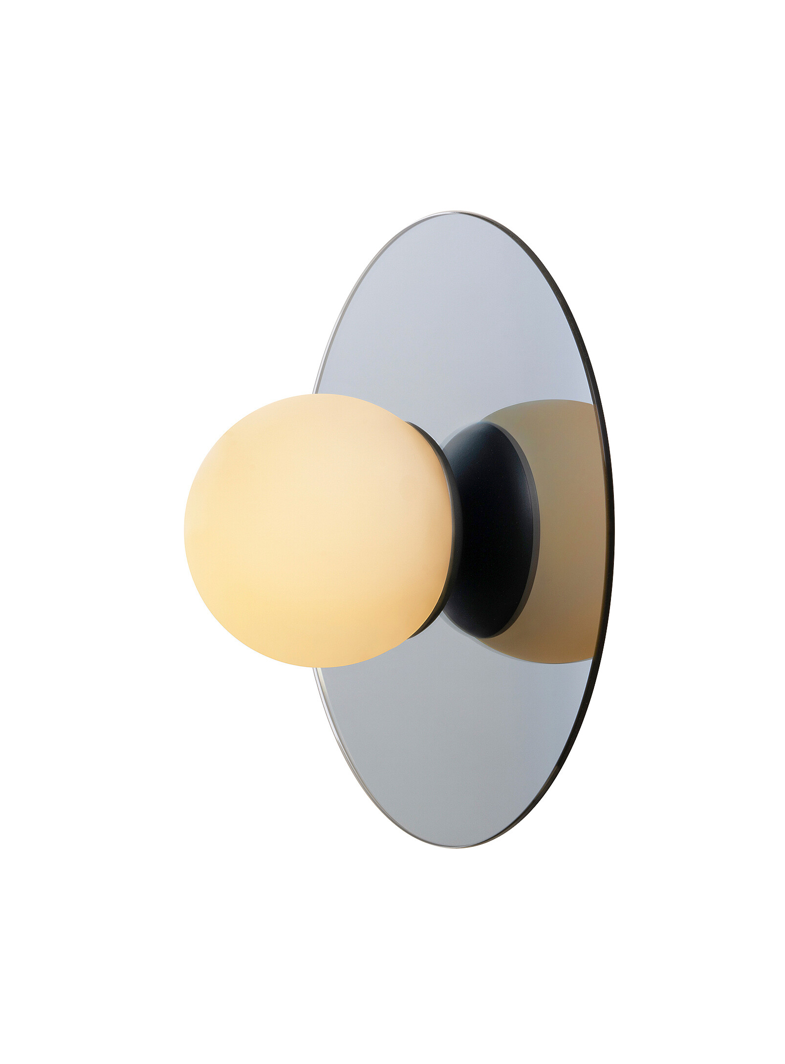 LUMINAIRE AUTHENTIK KREMA GLOSSY FINISH CHROME WALL SCONCE