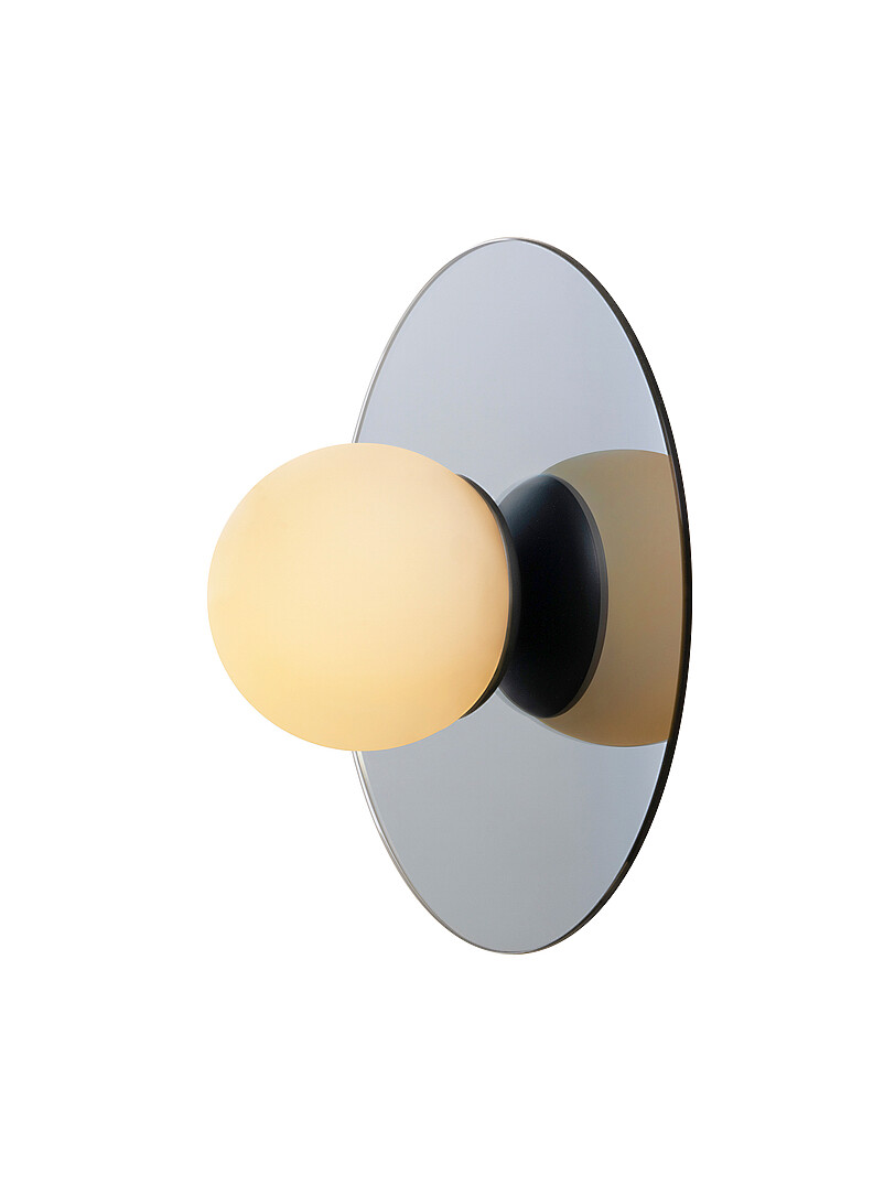 Krema glossy finish chrome wall sconce product image (primary)