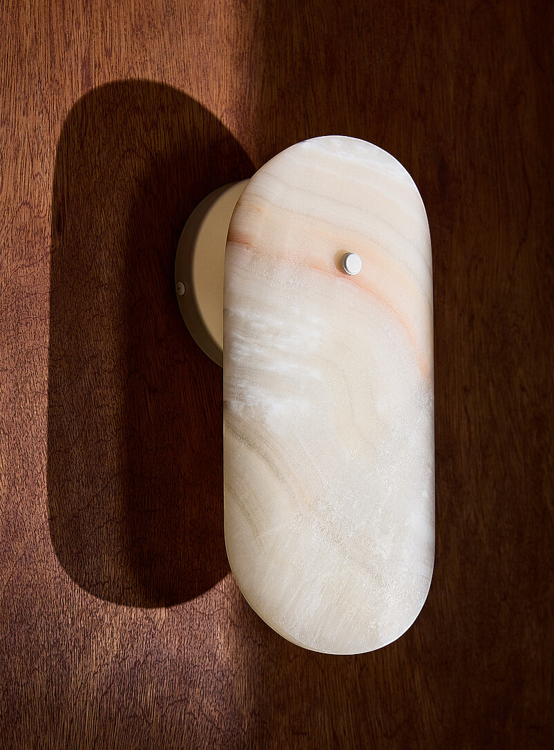 Arbour cream onyx wall sconce product image 2