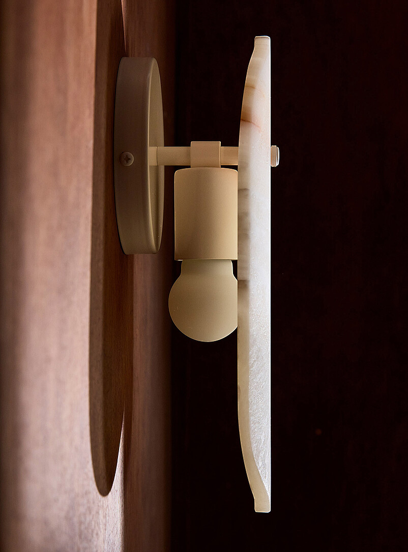 Arbour cream onyx wall sconce product image 3