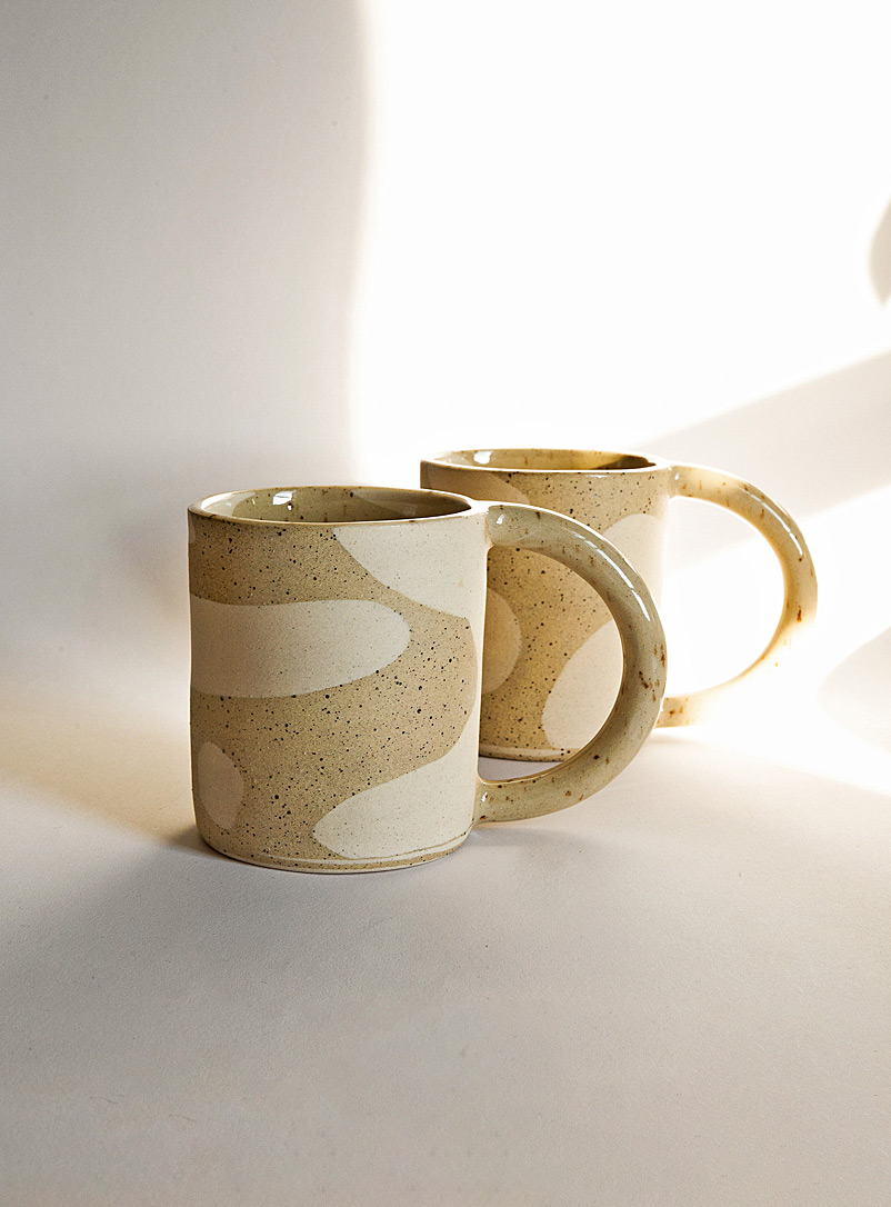 DAYS EYE Cream Beige Au naturale stoneware mug
