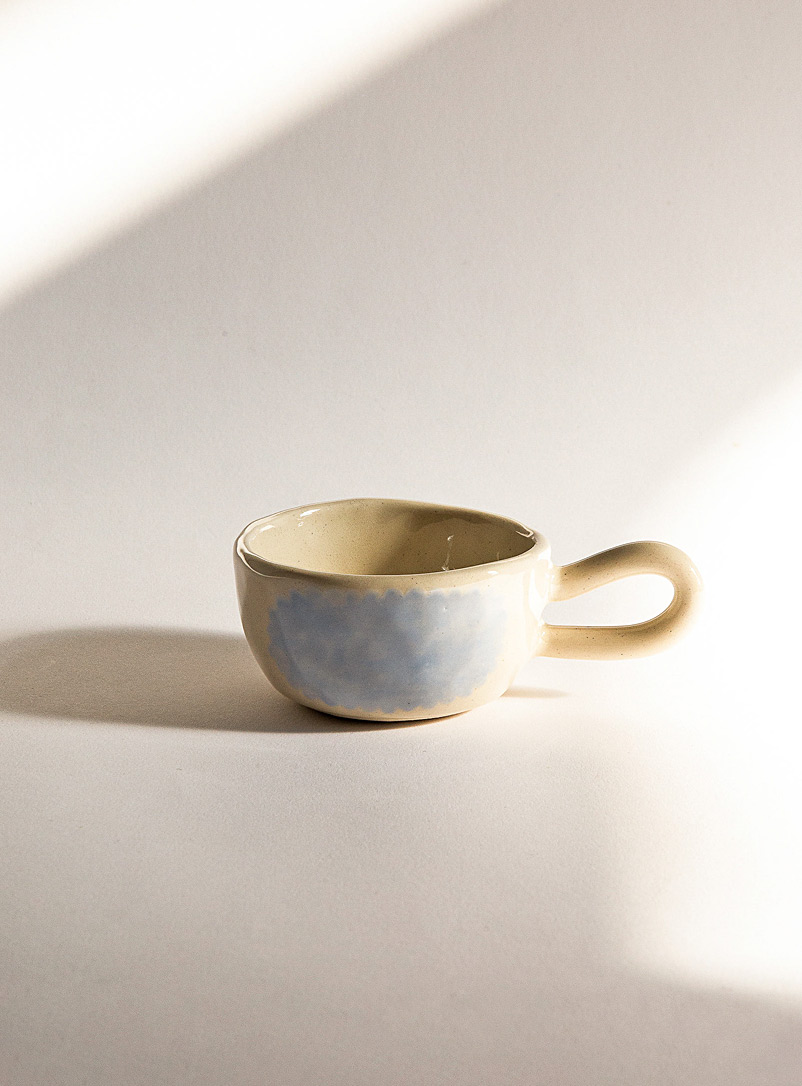 DAYS EYE Blue Colourful stain round espresso cup