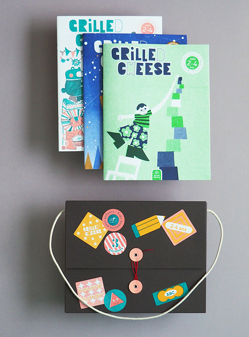 Grilled Cheese Magazine Assorted 3-magazine briefcase Ages 2 to 4