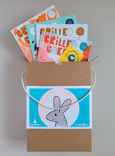 4-magazine discovery box Ages 5 to 10