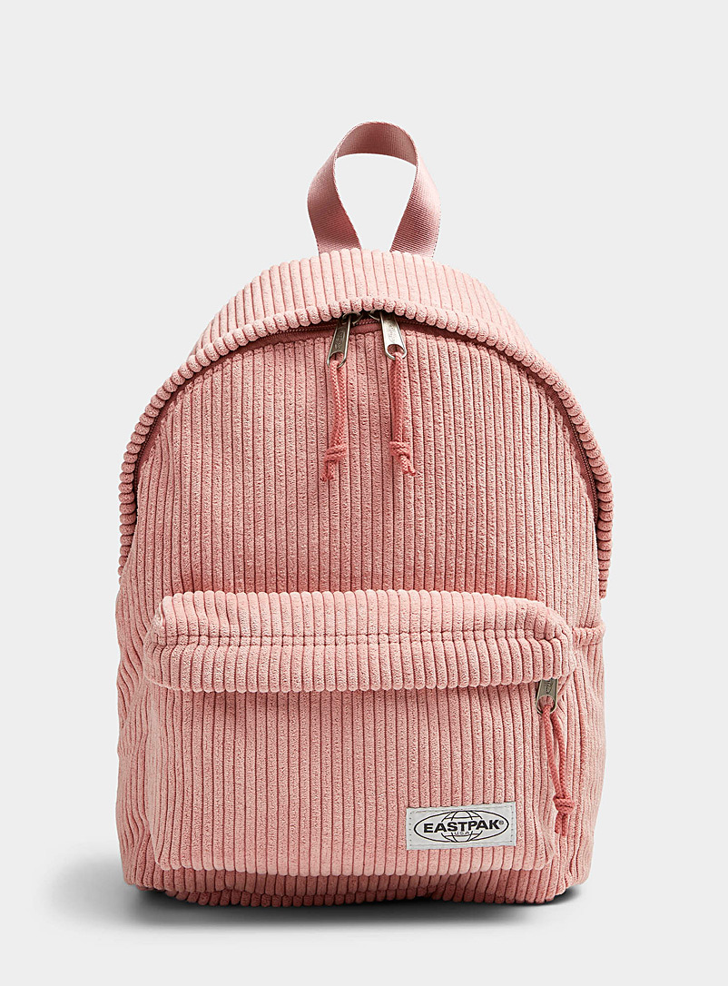 EASTPAK Dusky Pink Orbit corduroy backpack for women