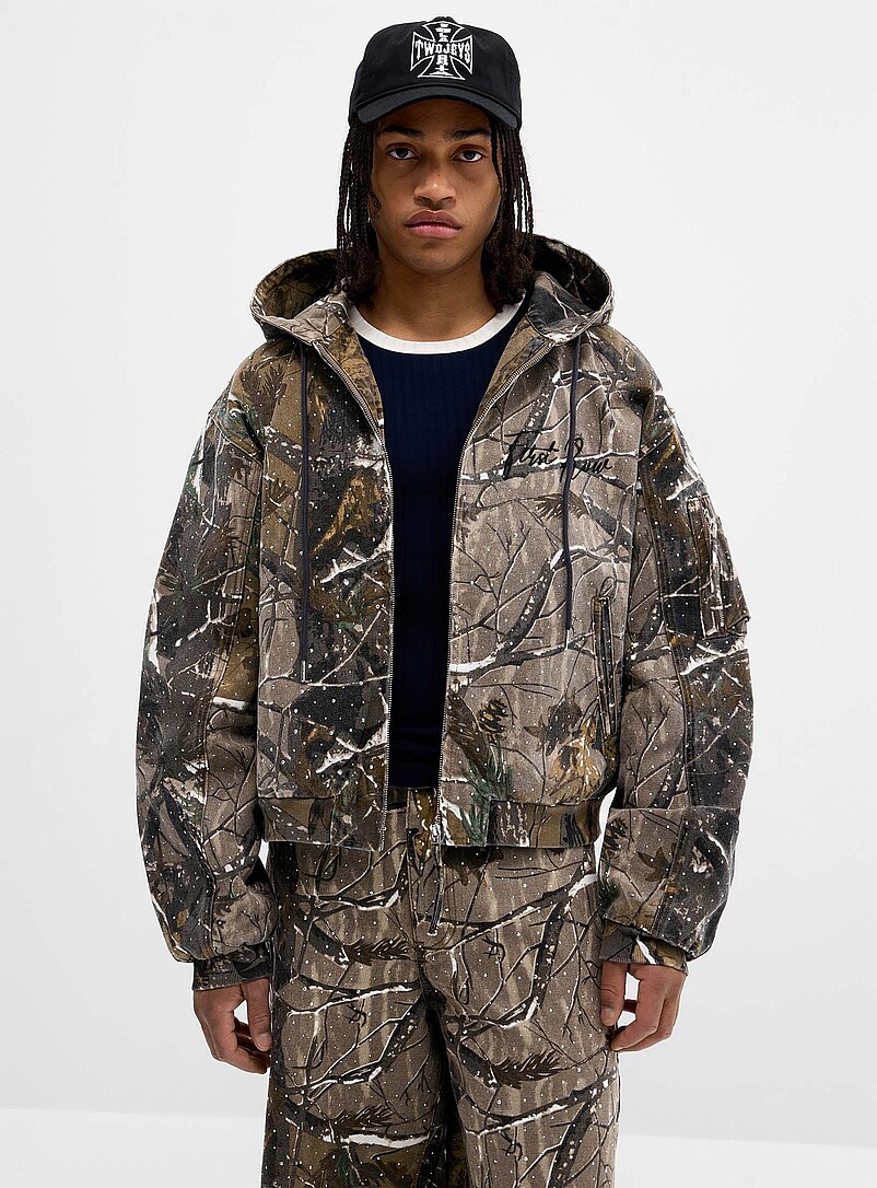 Studded Camouflage Jacket