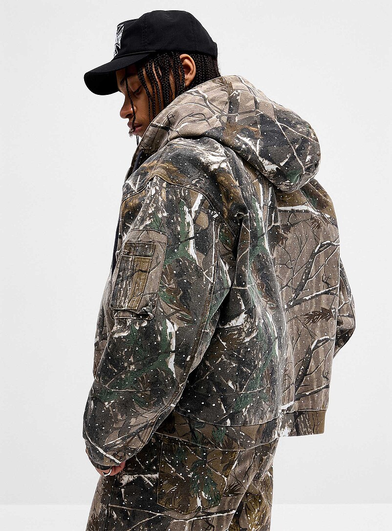 Studded camouflage jacket product image 3