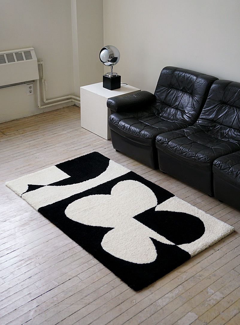 SAME Studios Black and White Black-and-white tufted area rug Fabrique 1840 exclusive
