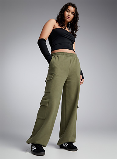 Finely ribbed flared pant, Twik