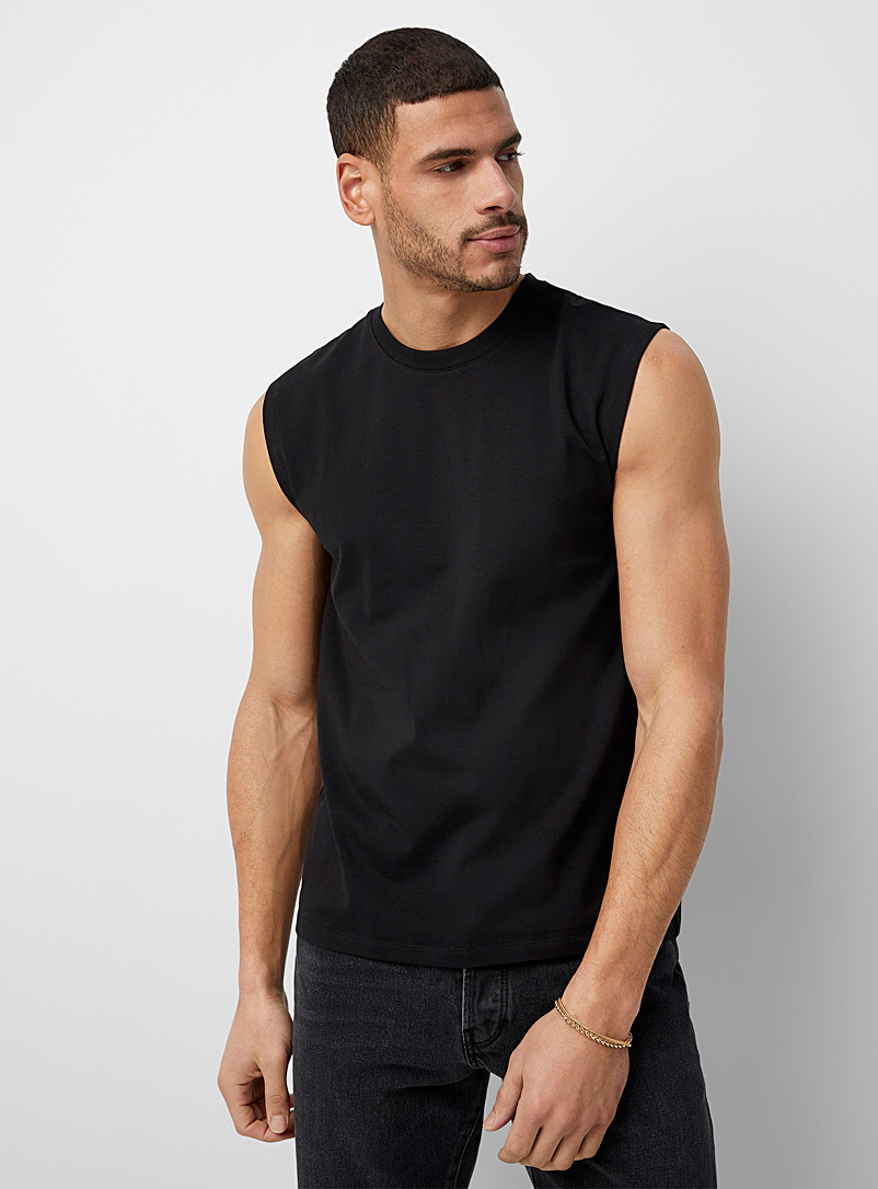Le 31: Le t-shirt sans manches Noir pour homme