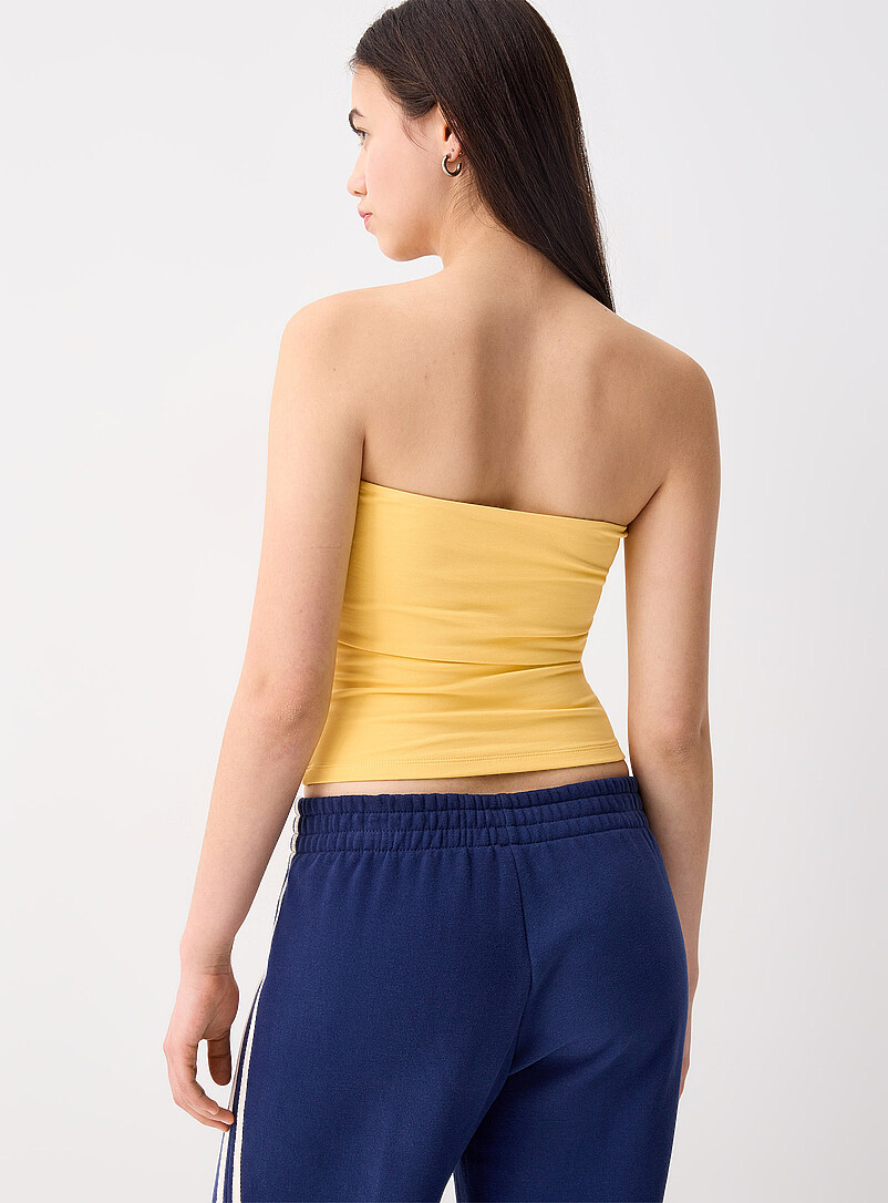 Twik Indigo/Dark Blue Organic cotton double-layer tube top for women