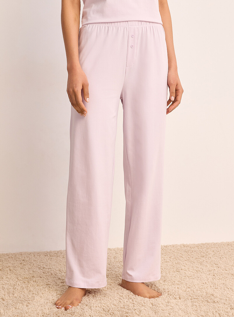 Miiyu x Twik Purple Straight-leg stretch pyjama pant for women