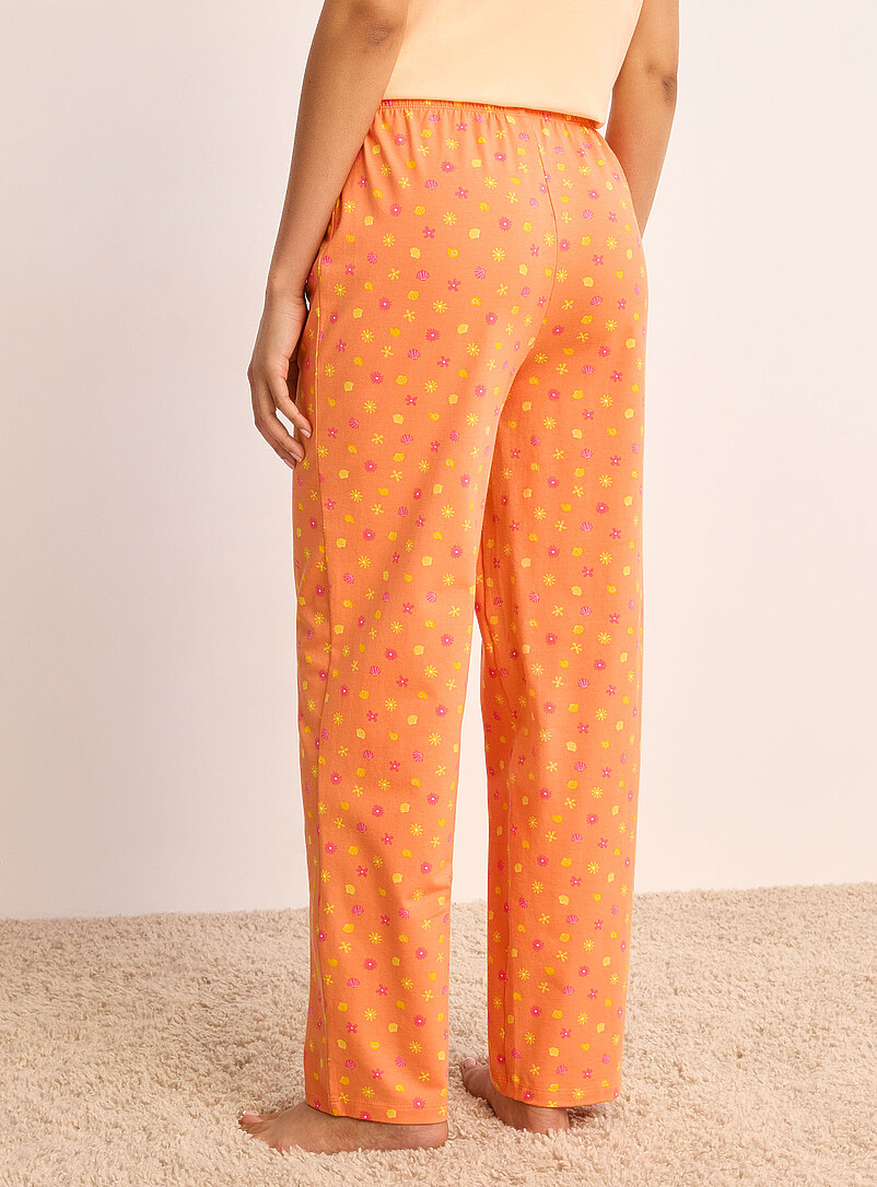 Miiyu x Twik Purple Straight-leg stretch pyjama pant for women