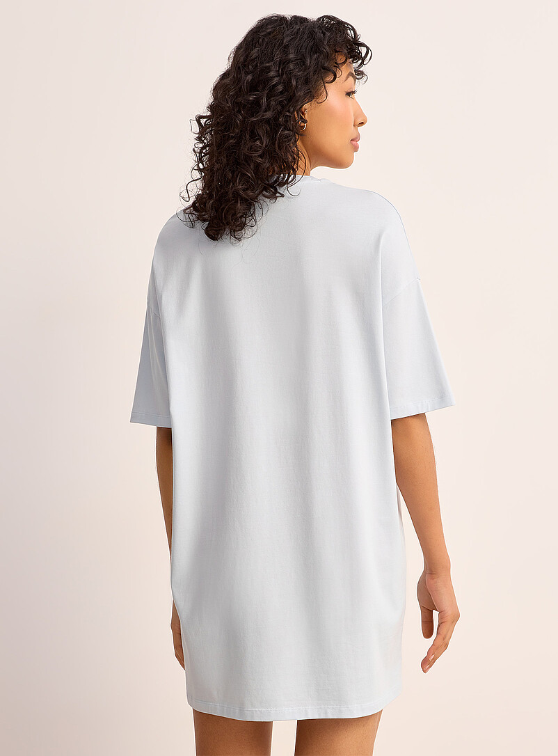 Miiyu x Twik: Le t-shirt de nuit d&eacute;contract&eacute; ludique Gris &agrave; motifs pour femme