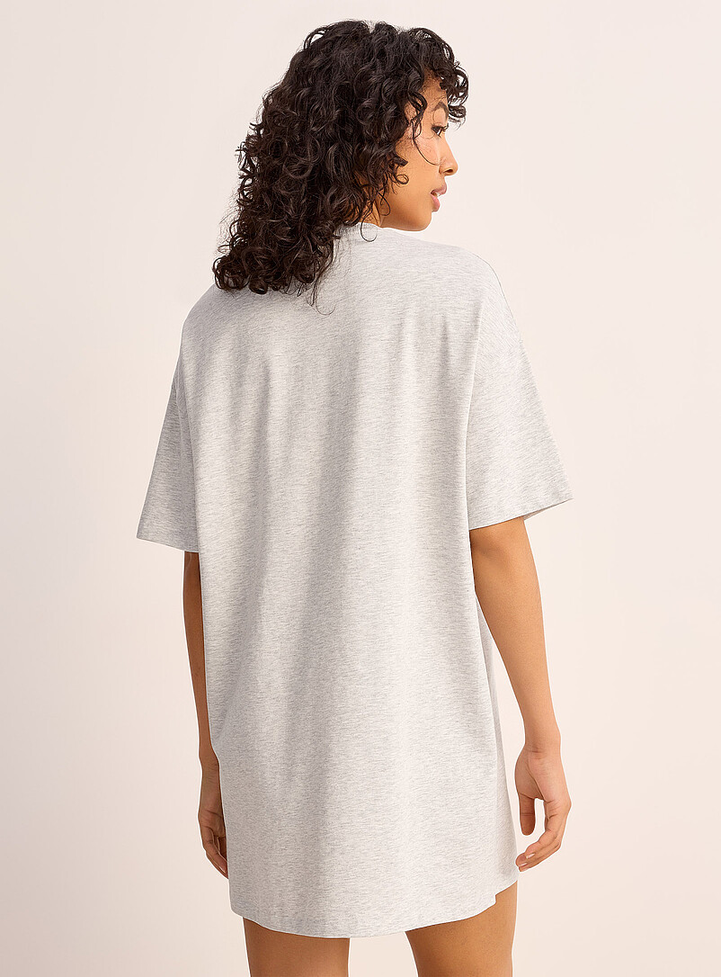 Miiyu x Twik Patterned Grey Playful relaxed sleep tee for women