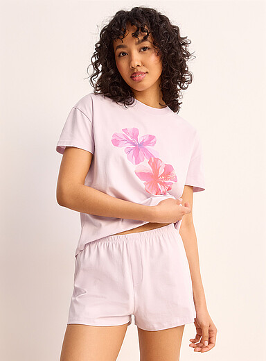 Miiyu x Twik: Le short pyjama extensible Violet pour femme