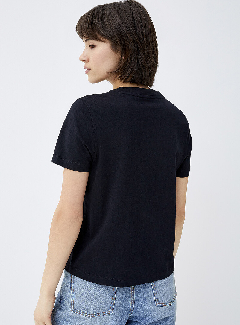 Twik Ecru/Linen Short-sleeve crew-neck tee <b>Relaxed fit</b> for women