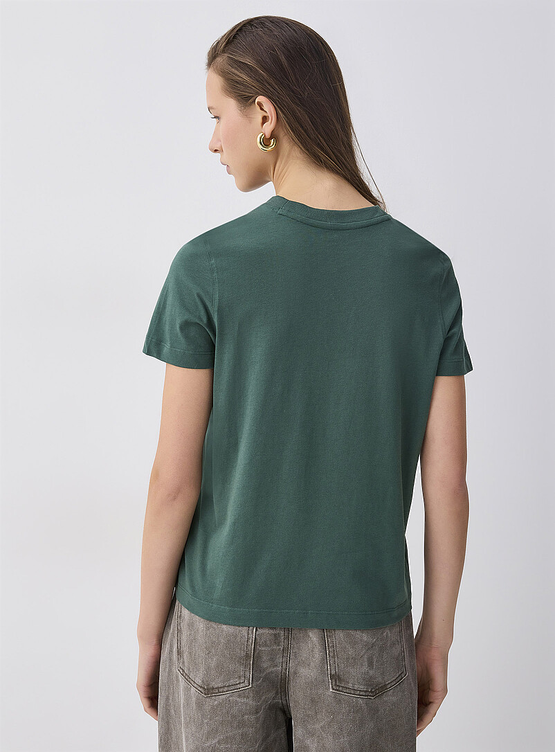 Twik Ecru/Linen Short-sleeve crew-neck tee <b>Relaxed fit</b> for women