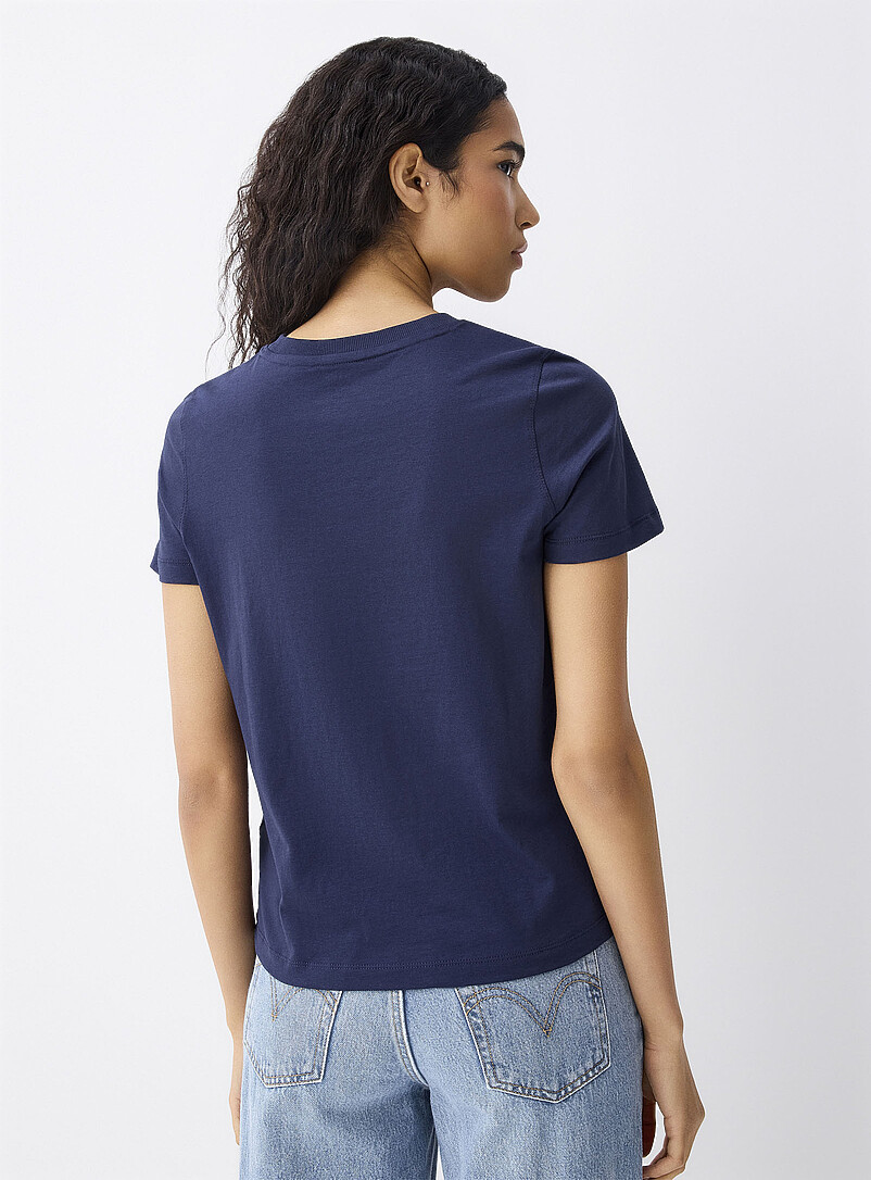 Twik Ecru/Linen Short-sleeve crew-neck tee <b>Relaxed fit</b> for women