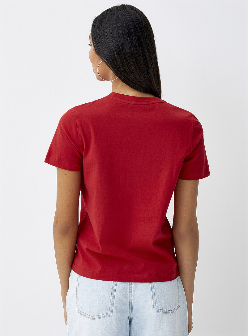 Twik Ecru/Linen Short-sleeve crew-neck tee <b>Relaxed fit</b> for women