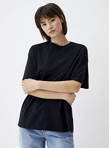 Le t-shirt col rond manches courtes <b>Coupe ample</b>