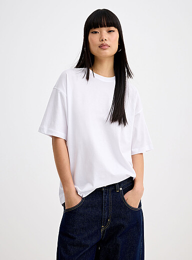 Le t-shirt col rond manches courtes <b>Coupe ample</b>