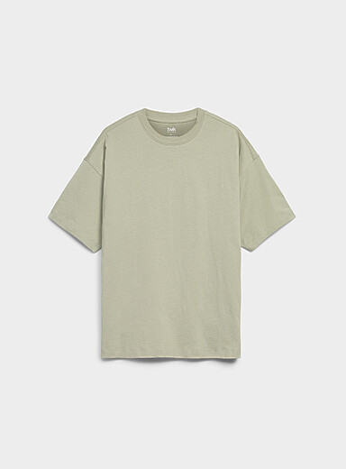 Le t-shirt col rond manches courtes <b>Coupe ample</b>