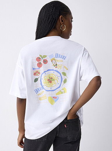 Le t-shirt ample imprim&eacute; graphique